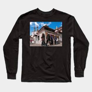 Circumambulate. Shygatse Monastery, Tibet. Long Sleeve T-Shirt